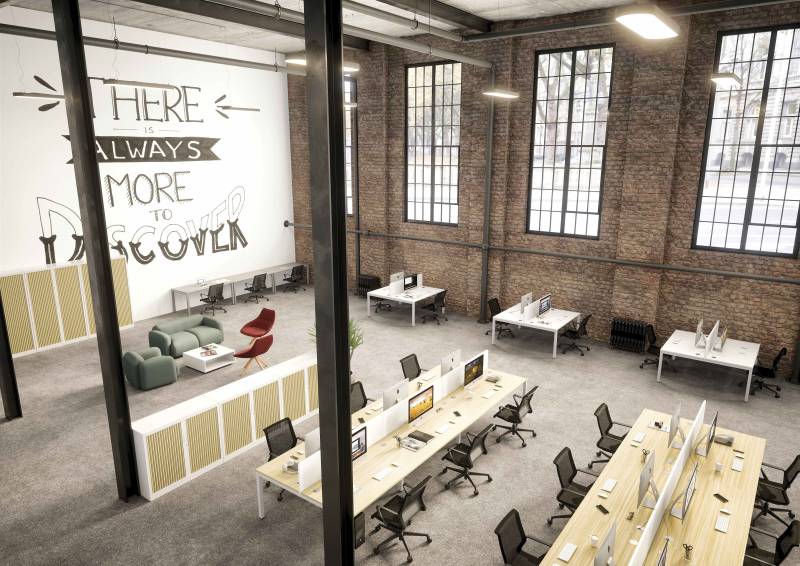 Agencement de mobilier de bureau ergonomique pour open space à Aix-en-Provence