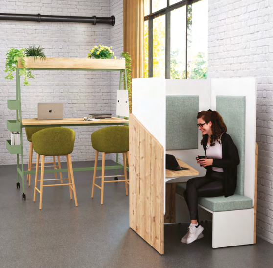 Cabine acoustique solo CALME pensé pour favoriser la concentration - Coworking à Nîmes