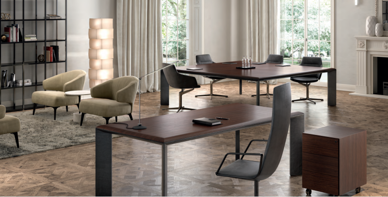 Bureau direction bois KONO soigné et classique pour des aménagements à Nîmes