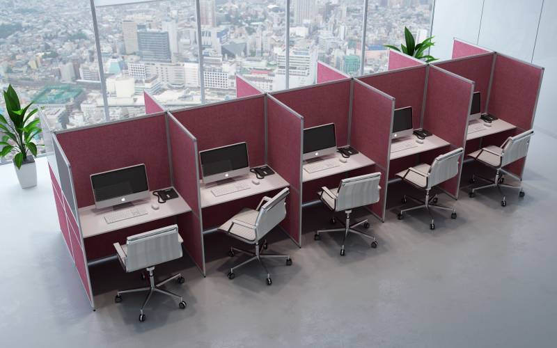 Cloisonnette amovible tissu super acoustique de REYEM à Nîmes