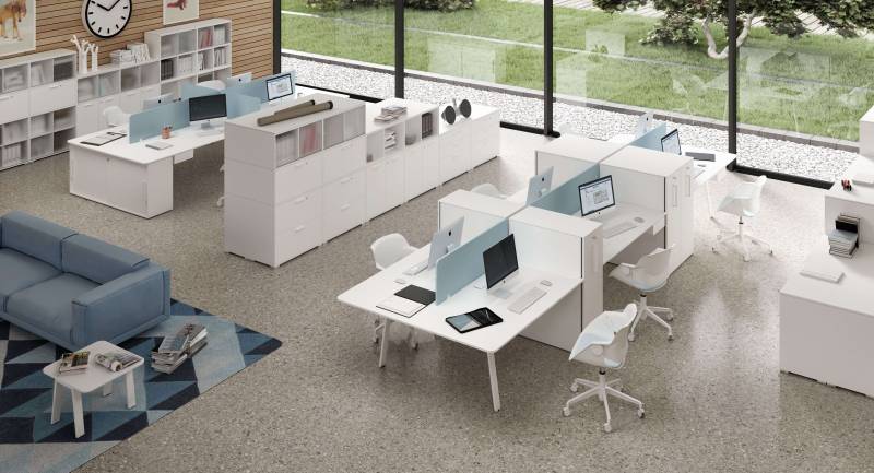 Bureaux opératifs TAKE OFF ÉVO dans un espace de travail à Montpellier