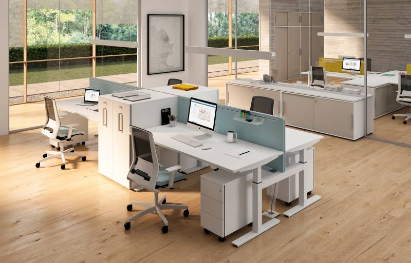 Bureaux open-space réglable en hauteur à Marseille