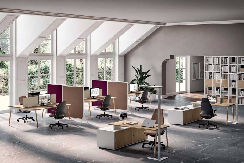 Aménagement bureaux open-space à Montpellier